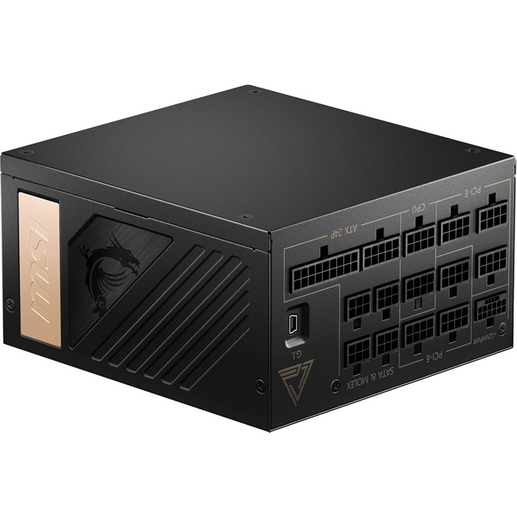 MSI MEG Ai1300P Full-Modular Power Supply - Black